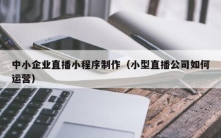 北海中小企业直播小程序制作（小型直播公司如何运营）